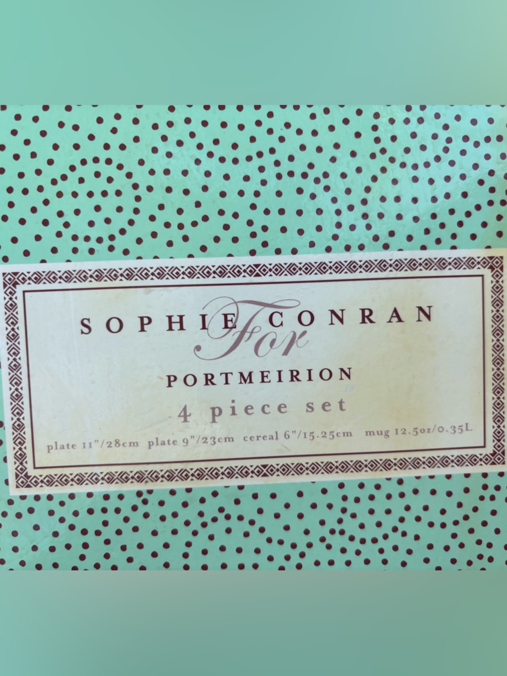 Sophie Conran for Portmeirion 4-Piece Set - Color is Celadon - Picture 2 of 10